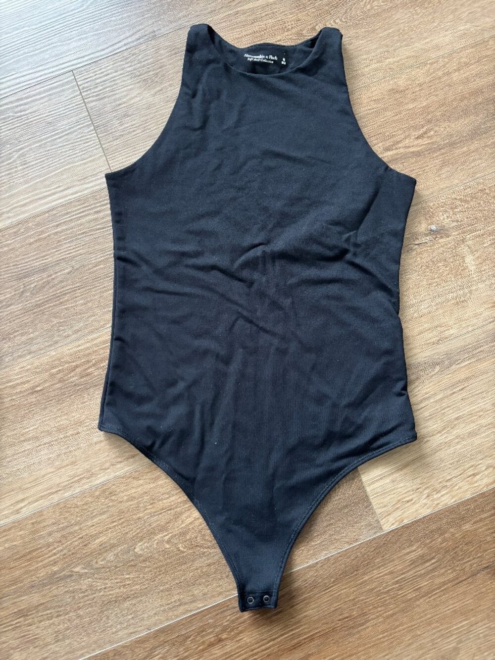 Abercrombie & Fitch Black Tank Bodysuit - Size Medium